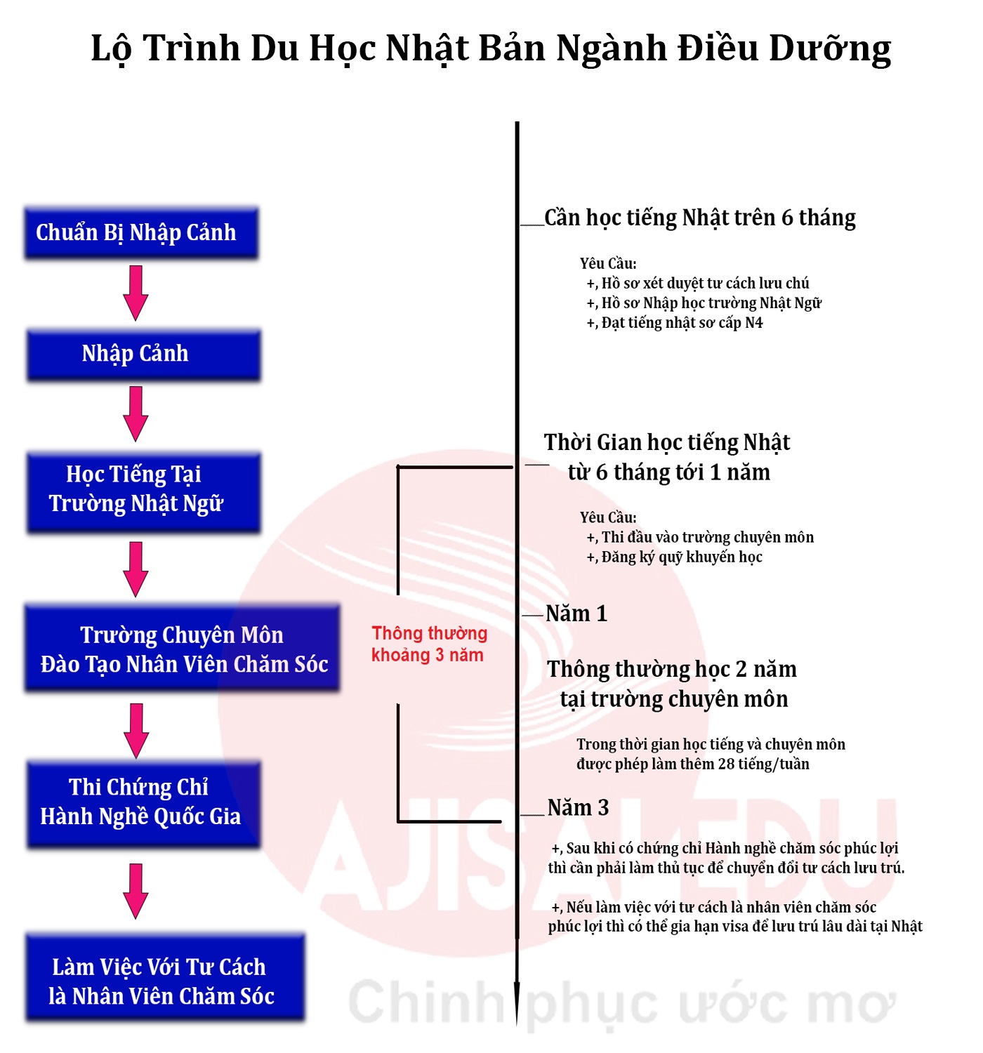 Lộ Trình Du Học Điều Dưỡng Nhật Bản